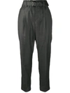BRUNELLO CUCINELLI CROPPED HIGH-WAIST TROUSERS