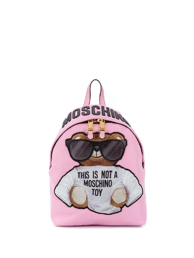Moschino Pink Teddy Bear Backpack