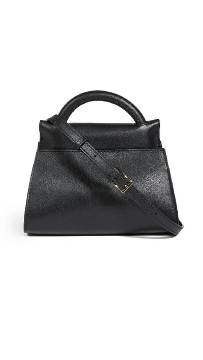 Elleme Small Papillon Leather Bag In Black