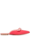 ANNA BAIGUERA BOW-DETAIL FLAT MULES