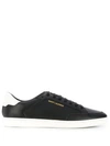 Saint Laurent Men's Sl 10 Perforated Leather Low-top Sneakers In Black