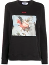 MSGM PAINTING PRINT SWEATSHIRT