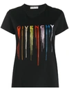GIVENCHY EMBROIDERED-LOGO COTTON T-SHIRT