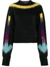 OFF-WHITE ARROWS FUZZY KNITTED JUMPER