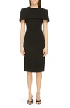 GIVENCHY BODY-CON TANK DRESS WITH REMOVABLE CAPE,BW20U010F4