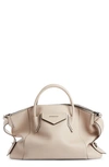 Givenchy Antigona Soft Medium Leather Satchel In Dune