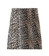 GANNI Rayon Slip Skirt in Leopard