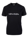 BALENCIAGA BLACK WOMAN SYMBOLIC BALENCIAGA SLIM T-SHIRT,11433765