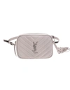 SAINT LAURENT LOU WAIST BAG IN GRANITE QUILTED LEATHER,11433924
