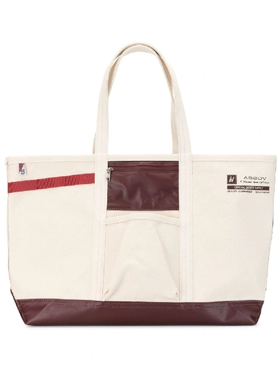 As2ov Alberton Canvas Tote Bag In Neutrals