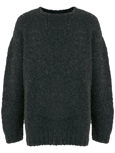 Osklen Alpaca Wool Oversized Sweater In Black