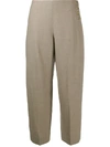 VINCE SIDE-BUTTON WOOL TROUSERS