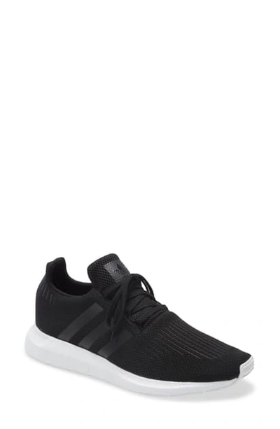 Adidas Originals Swift Run Sneaker In Black/ White/ White