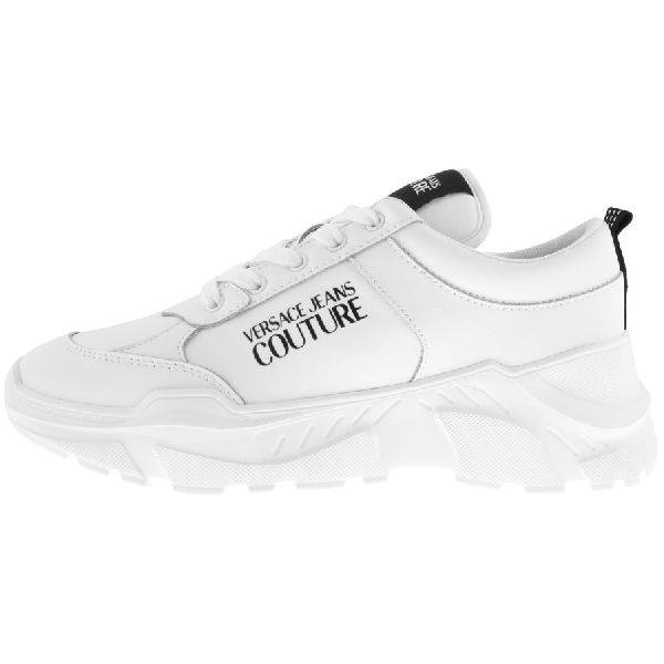 Versace Jeans Couture Logo Trainers White | ModeSens
