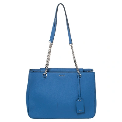 Pre-owned Dkny Blue Leather Tote