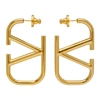 VALENTINO GARAVANI VALENTINO GOLD VALENTINO GARAVANI VLOGO HOOP EARRINGS