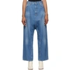 MM6 MAISON MARGIELA BLUE BAGGY CROTCH JEANS