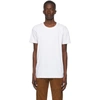 NAKED AND FAMOUS WHITE CIRCULAR KNIT T-SHIRT