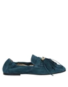 TOD'S TOD'S WOMAN LOAFERS DEEP JADE SIZE 4.5 SOFT LEATHER,11916603XS 2