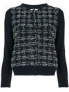 COOHEM HOUNDSTOOTH TWEED CARDIGAN