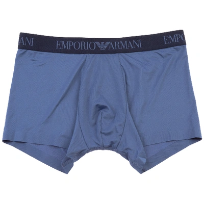 Emporio Armani Men's Underwear Boxer Shorts In Blue