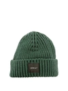 OFF-WHITE RIBBED WOOL BEANIE