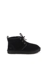 Ugg Lace-up Ankle Boots With Suede Upper In Black