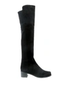 Stuart Weitzman Eloise 30 Suede Boots In Black