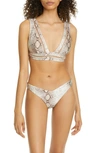 ZIMMERMANN BELLITUDE SNAKE PRINT TWO-PIECE SWIMSUIT,8474WBTD