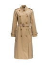 BURBERRY BURBERRY DOUBLE BREASTED BELTED WATERLOO TRENCH COAT