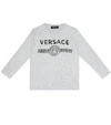 VERSACE LOGO棉质针织T恤,P00499506