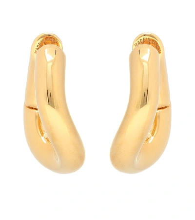 Balenciaga Loop Earrings In Gold