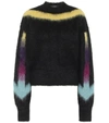 OFF-WHITE ARROWS FUZZY MOHAIR-BLEND SWEATER,P00483920