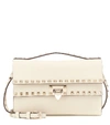 VALENTINO GARAVANI ROCKSTUD SMALL LEATHER SHOULDER BAG,P00487264