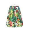 DOLCE & GABBANA PRINTED COTTON MIDI SKIRT,P00495445