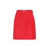 Attico High-waisted Mini Skirt In Red