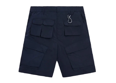 Pre-owned Kith  Nylon Cargo Pocket Short Dark Navy