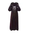 HUISHAN ZHANG CELINE PUFF-SLEEVED SEQUIN DRESS,15460505