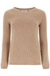 Max Mara Giorgio Pullover In Camel Color In Beige,brown