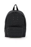 MAISON MARGIELA CANVAS BACKPACK WITH LOGO EMBROIDERY