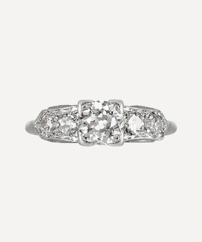 Kojis White Gold Art Deco Diamond Ring