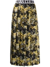 VERSACE JEANS COUTURE FILIGREE PLEATED SKIRT