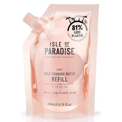 Isle Of Paradise Self Tanning Water Refill Pouch - Light 6.76 Fl Oz-no Color