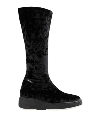Ruco Line Knee Boots In Black