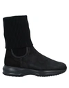 Hogan Black Interactive Boots In Black