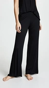 Only Hearts Feather Weight Rib Wide Leg Pants In Black