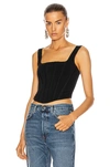 DION LEE POINTELLE CORSET TOP,DION-WS113