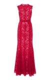 DOLCE & GABBANA SLEEVELESS LACE GOWN,808069