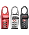 Tumi Assorted 3-pack Tsa Locks In Black, Silver, Red