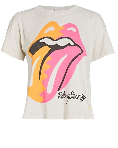 Madeworn Rolling Stones Graphic T-shirt In White